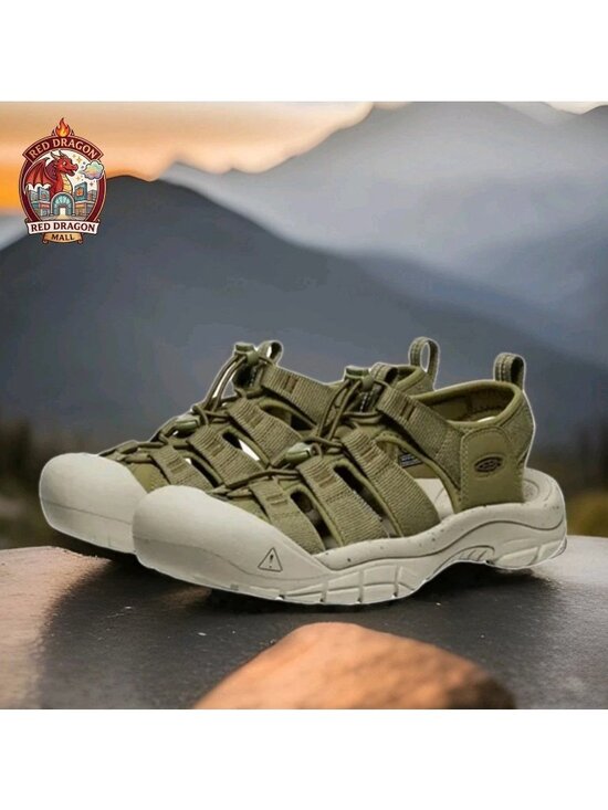 Keen Newport H2 Hybrid Olive Green Waterproof Sandal 1028518 - Men\'s Size 13